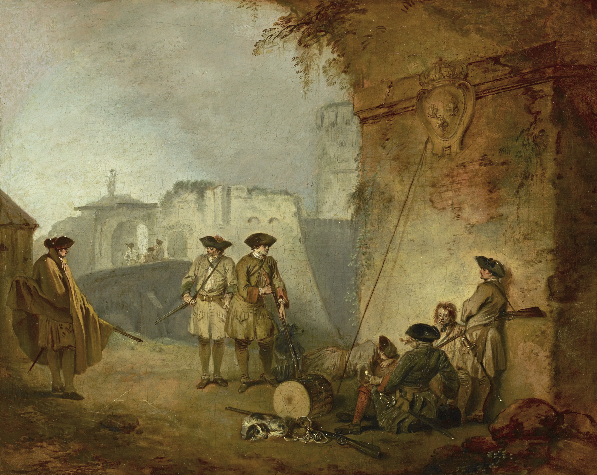 "The Portal of Valenciennes" by Jean-Antoine Watteau